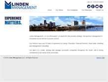 Tablet Screenshot of lindenmgt.com